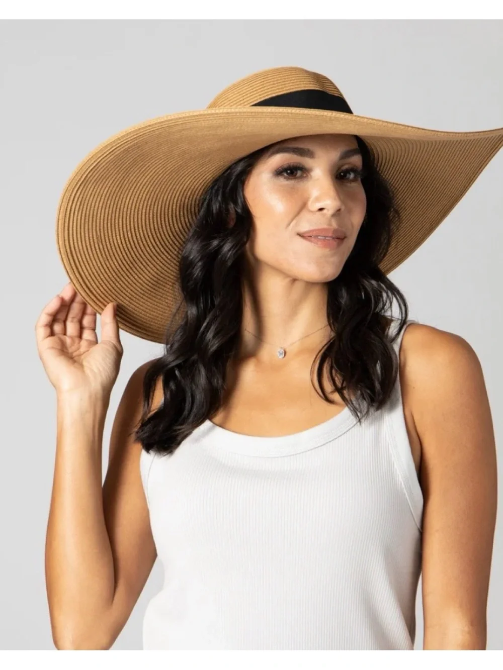 NWOT Anthropologie The Glam Floppy Large Brim Hat by San Diego Hat Co.  One Size
